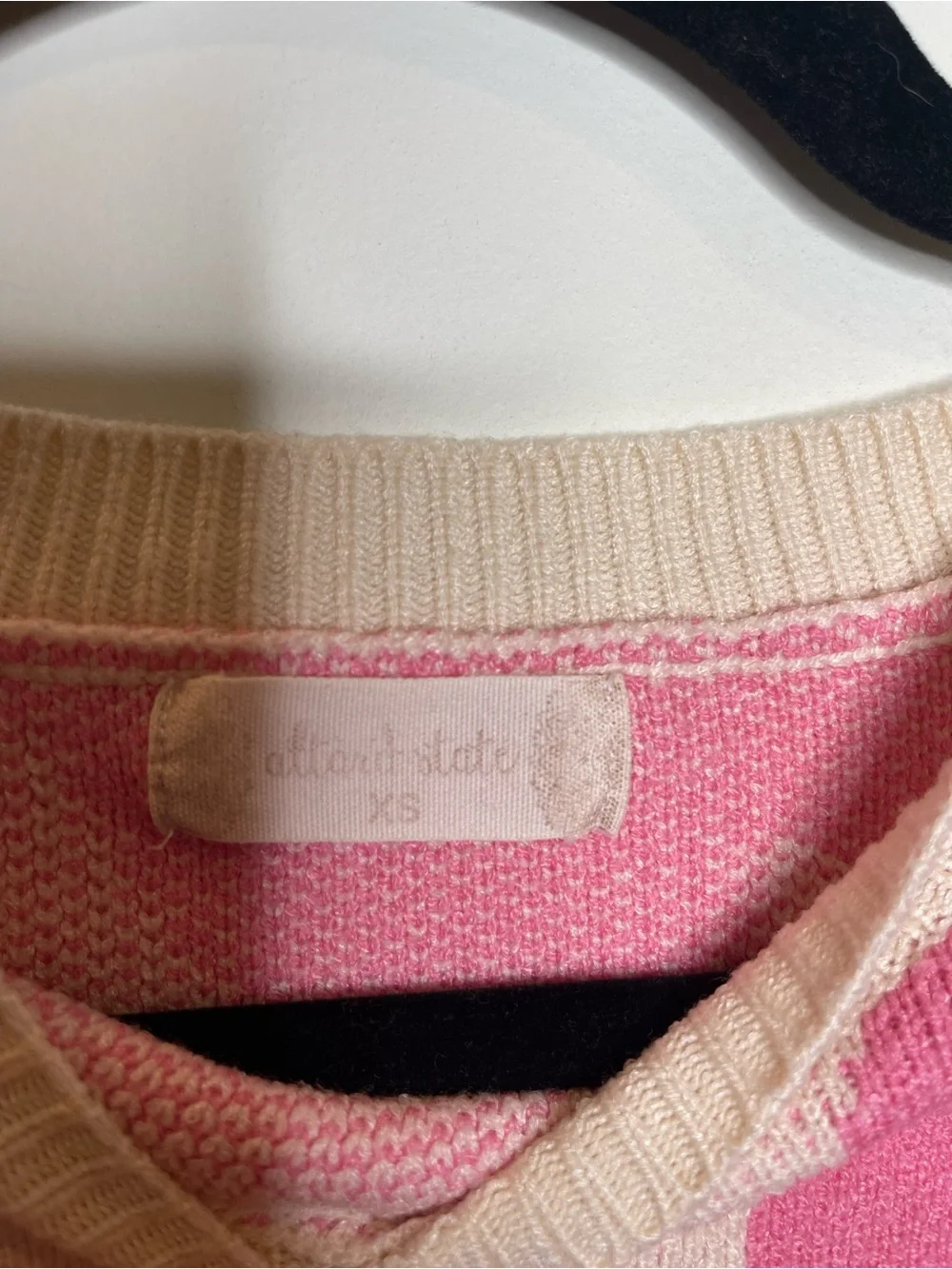 Altar’d State Pink Smiley Face Oversized Sweater XS